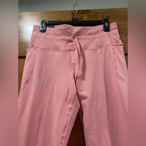 Under Armour Women's UA Meridian Rib Waistband Ankle Leggings activewear - Picture 3 of 5